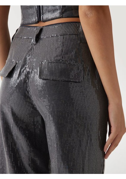 W5RB32WGX40 Cassıa Cargo Sequıns Kadın Pantolon indirimleri