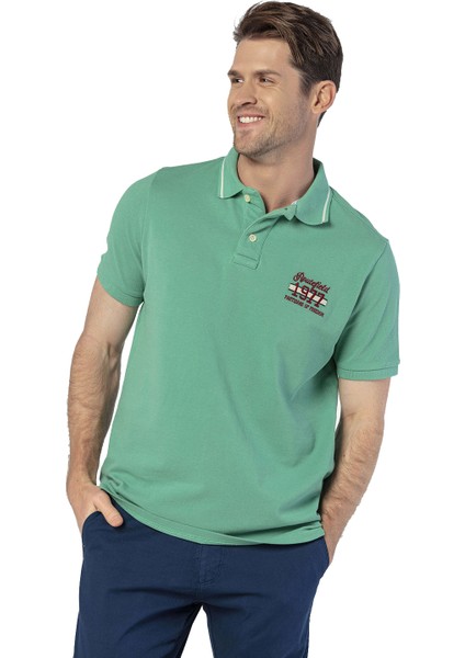 Paden Erkek Yeşil Polo Tişört