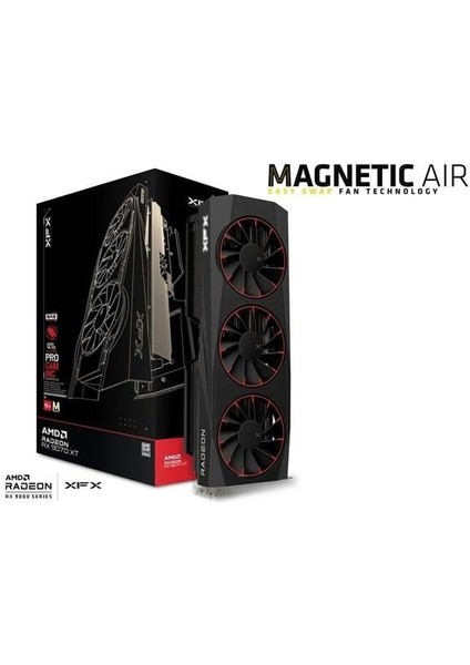 16GB RX9070XT Quıcksılver Magnetıc Aır RX-97TMAQKB9 Gddr6 256BIT Pcıe 5.0