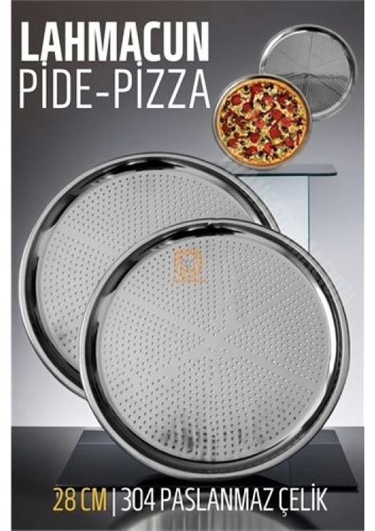 Lahmacun Pizza Pide Pişirme Tepsisi 28 cm 2 Li Set fiyatları