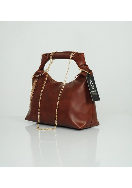 Zincir ve Düğüm Detaylı Çok Şık Deri Çanta fiyatları