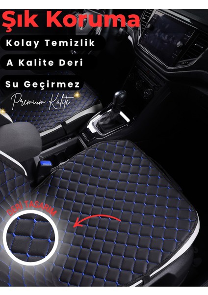 Fiat Doblo Uyumlu 2'li Deri Koltuk Minderi | Terletmez | Universal | Oto Koltuk Kılıfı | A2 fiyatları