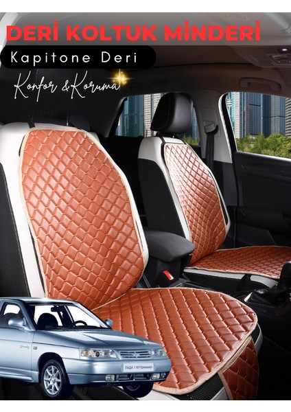 Lada Vega Uyumlu 2'li Deri Koltuk Minderi | Terletmez | Universal | Su Geçirmez | A6