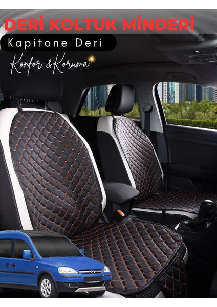 Opel Combo Uyumlu 2'li Deri Koltuk Minderi | Terletmez | Universal | Oto Aksesuar | A5