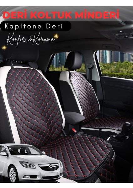 Opel Insignia Uyumlu 2'li Deri Koltuk Minderi | Terletmez | Universal | Su Geçirmez | A1