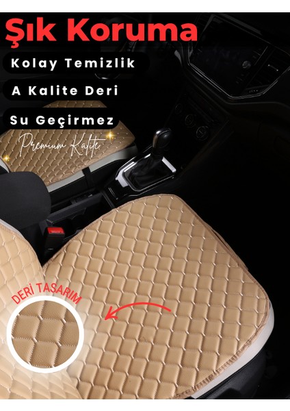 Seat Ateca Uyumlu 2'li Deri Koltuk Minderi | Terletmez | Universal | Tam Koruma | A7 fiyatları