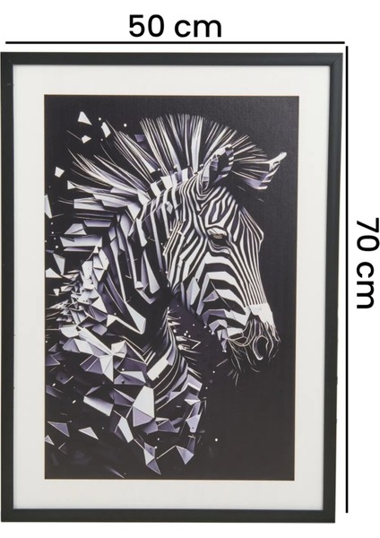 Deco Zebra Tablo - Siyah - 50X70 cm indirimleri
