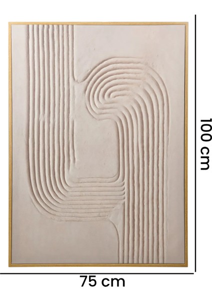 Deco Benoit Tablo - Bej - 100X75 cm indirimleri