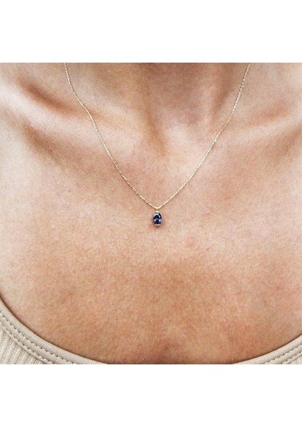 Altın Kolye - 0,50CT Mistik Topaz Spor Stil 14 Ayar Altın Kolye-Doğal Taş Mistik Topaz Altın Kolye fiyatları
