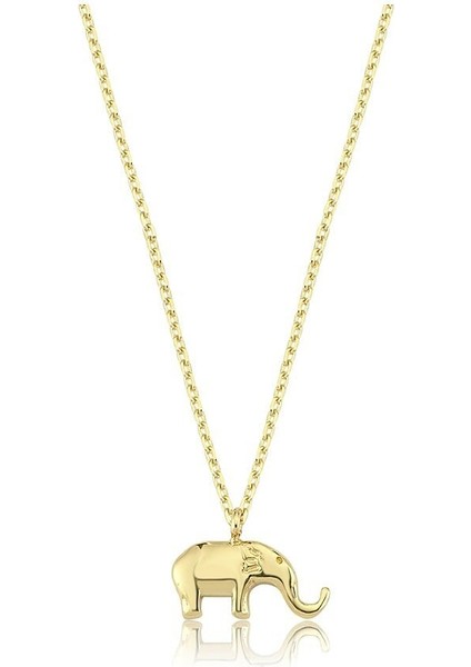 Altın Kolye - Fil Kolye 14 Ayar Altın Kolye