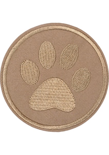 Aplike Ütü Ile Yapışan Kahve Pati Arma 5 cm