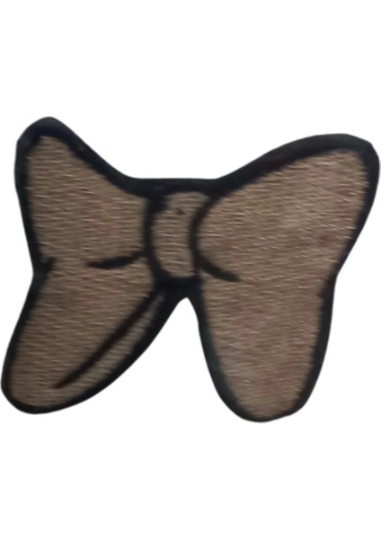 Aplike Ütü Ile Yapışan Küçük Kelebek Kahverengi Arma 3x2 cm