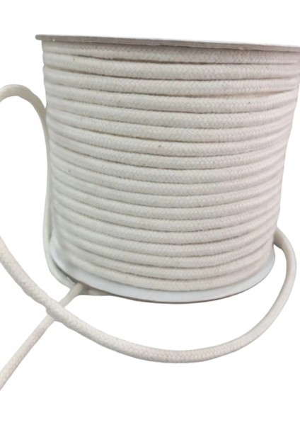 Bağcık Ipi Pamuk 0,5 cm Krem 10 Metre