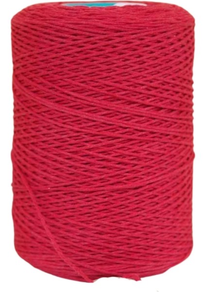 Pamuk Makrome 2 mm Kırmızı