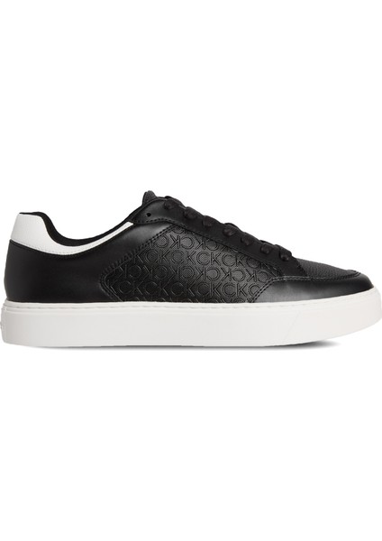 Polyester + Poliüretan Siyah - Beyaz Erkek Günlük Ayakkabı Clean Cup Low Laceup Mono