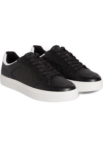 Polyester + Poliüretan Siyah - Beyaz Erkek Günlük Ayakkabı Clean Cup Low Laceup Mono modelleri