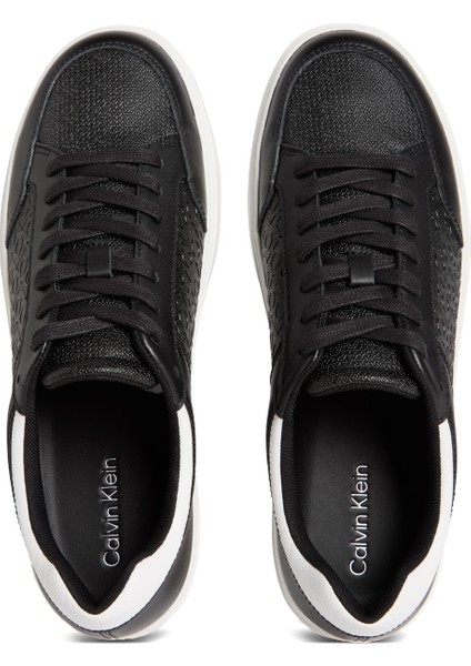 Polyester + Poliüretan Siyah - Beyaz Erkek Günlük Ayakkabı Clean Cup Low Laceup Mono fırsatları