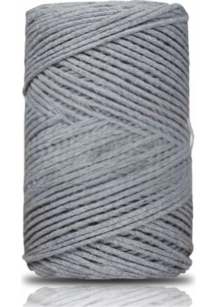 Pamuk Makrome 2 mm Gri