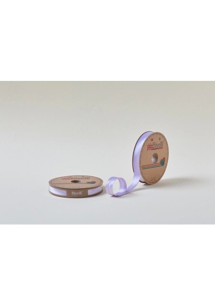 Biye Saten Katlı 009 Lila 2 cm 25 Metre %100 Polyester