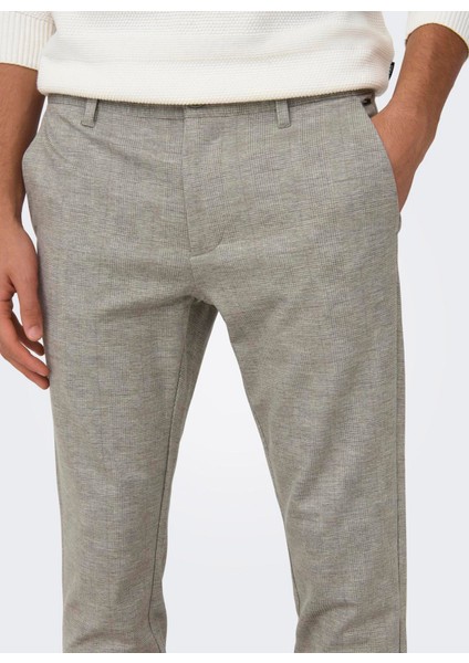 Normal Bel Dar Paça Dar Koyu Kahve Erkek Pantolon Onsmark Slım Check 020919 Pant Noos modelleri