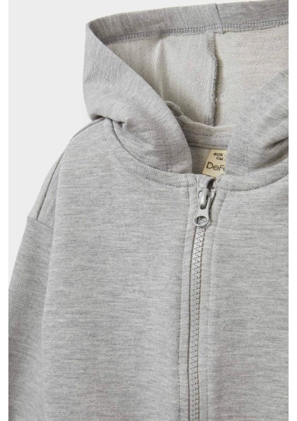 Erkek Bebek Kapüşonlu Fermuarlı Sweatshirt E8697A525AU fiyatları