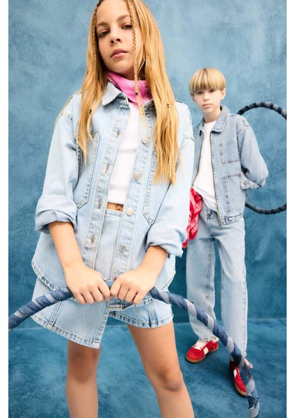 Kız Çocuk Denim Ceket E9205A825AU
