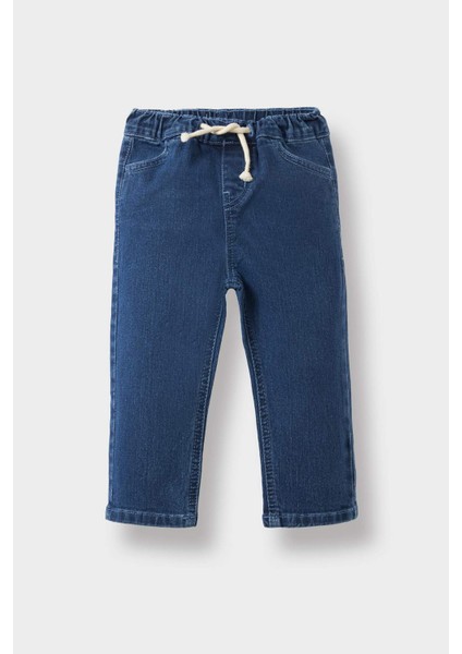 Erkek Bebek Beli Lastikli Okul Jean Pantolon D2520A525AU