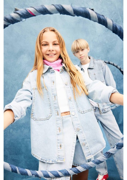 Kız Çocuk Denim Ceket E9205A825AU fiyatları