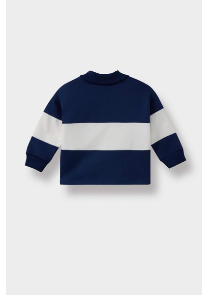 Erkek Bebek Gömlek Yaka Baskılı Okul Sweatshirt F3226A525AU modelleri