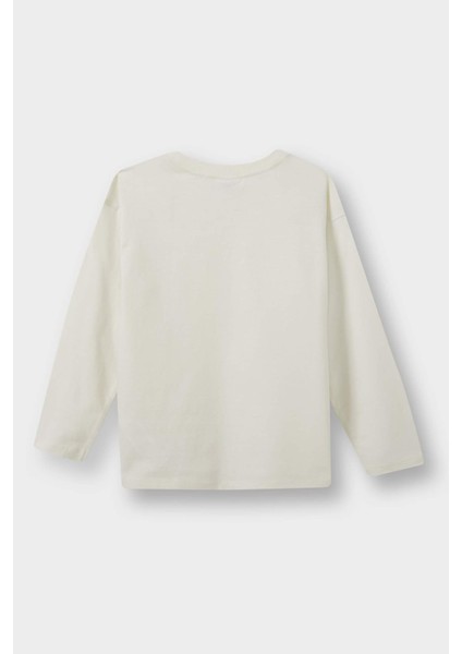 Erkek Bebek Bisiklet Yaka Basic Düz Uzun Kollu Tişört E8354A525AU modelleri