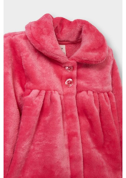 Kız Bebek Bebe Yaka Düğmeli Pelüş Hırka E8772A525AU fiyatları