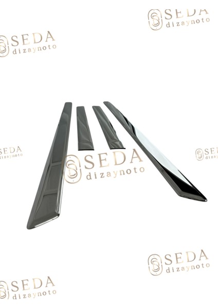 Ford Fiesta 5 Hb /3d 2002 > 2006 Yan Kapı Çıtası 4 Prç. P. Çelik