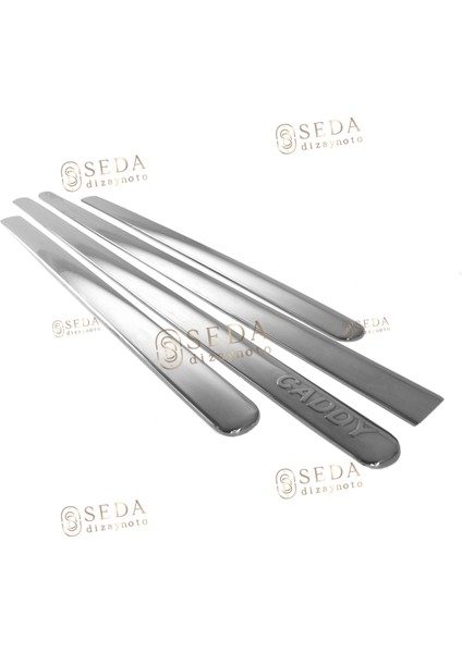 Vw Caddy Mini Van 2003 > 2014 Yan Kapı Çıtası 4 Prç. P. Çelik