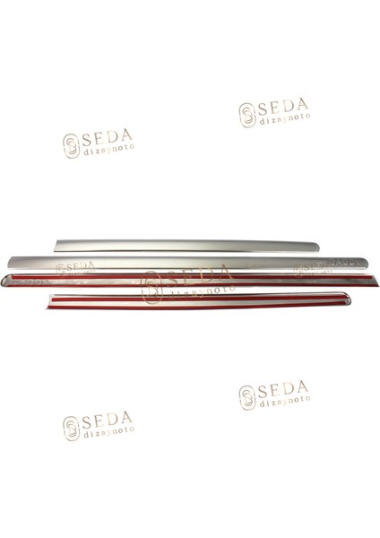 Vw Caddy Mini Van 2003 > 2014 Yan Kapı Çıtası 4 Prç. P. Çelik modelleri