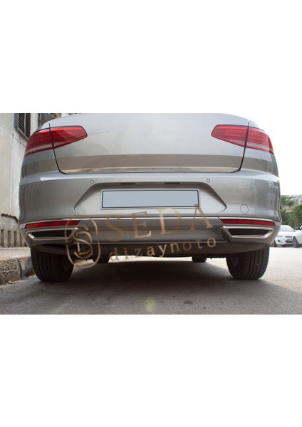 Vw Passat B8 Sd 2015 > 2019 Egzoz Çıkış Kromu 2 Prç. P. Çelik modelleri