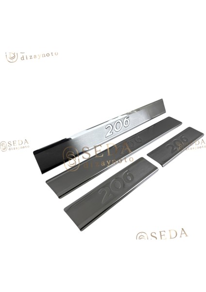 Peugeot 206 Hb /sd/sw 1998 > 2012 Kapı Eşiği 2 Prç. P. Çelik modelleri