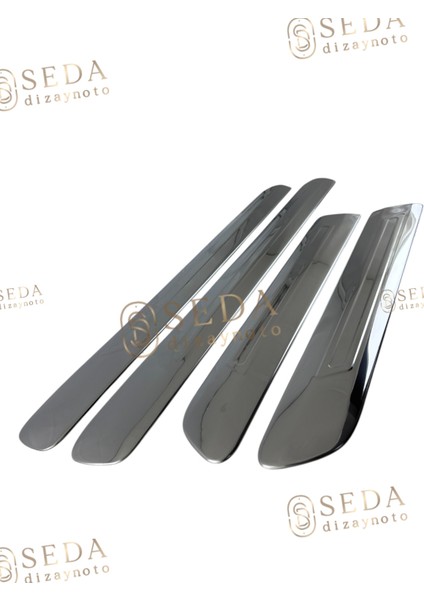 Fiat Doblo 1 Facelift Panel Van/lav 2006 > 2010 Yan Kapı Çıtası 4 Prç. P. Çelik (Geniş) fiyatları