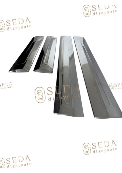 Fiat Doblo 1 Facelift Panel Van/lav 2006 > 2010 Yan Kapı Çıtası 4 Prç. P. Çelik (Geniş) modelleri