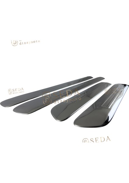 Fiat Doblo 1 Facelift Panel Van/lav 2006 > 2010 Yan Kapı Çıtası 4 Prç. P. Çelik (Geniş) fırsatları