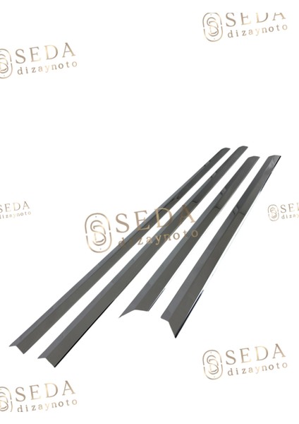 Opel Vectra C Sd/sw 2002 > 2008 Yan Kapı Çıtası 4 Prç. P. Çelik