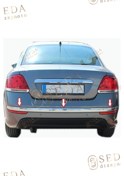 Fiat Linea Sd 2012 &gt; Arka Tampon Çıtası 3 Parça P. Çelik indirimleri