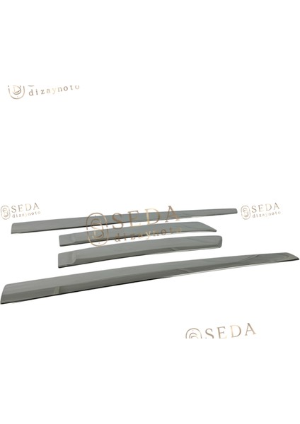 Ford Fiesta 5 Hb /3d 2006 > 2009 Yan Kapı Çıtası 4 Prç. P. Çelik