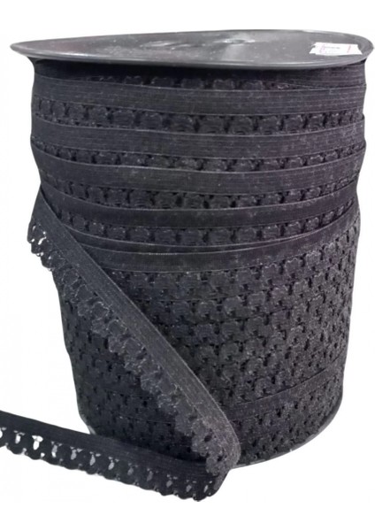 Çamaşır Askısı Şerit En 1 cm Siyah 5 Metre