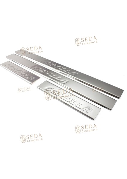 Toyota Corolla Sd 2007 > 2012 Kapı Eşiği 4 Prç. P. Çelik