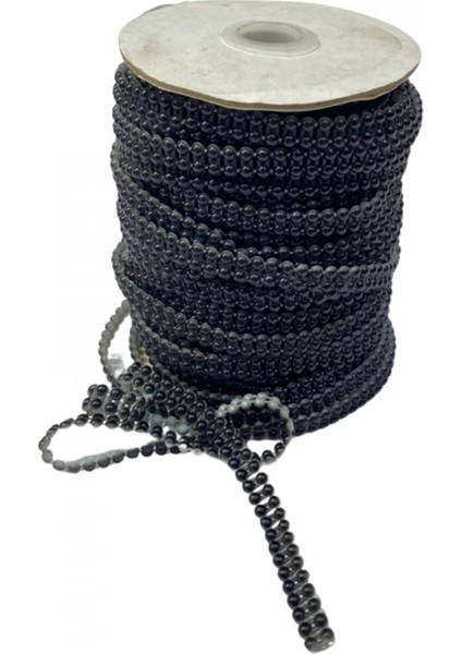 Dikilebilir Sıralı Inci En 1 cm Siyah 10 Metre