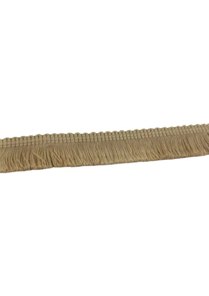 Pamuk Püskül Şerit En 3 cm Bej 10 Metre