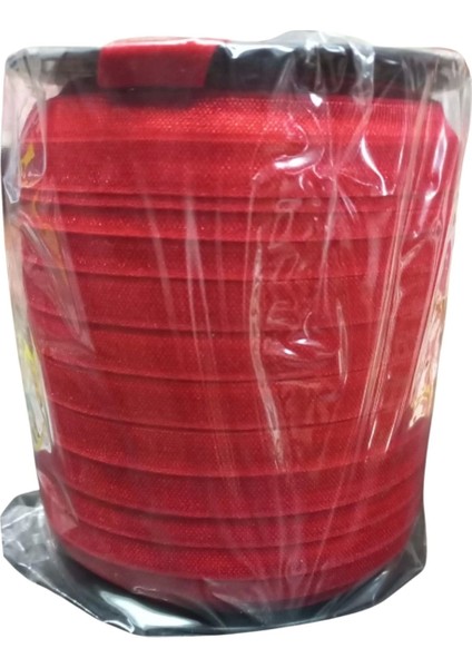 Çamaşır Lastiği Düz 1 cm 75 Metre 1 Top Kırmızı