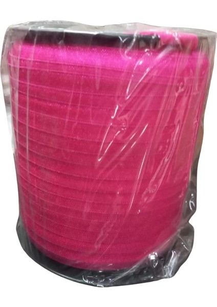 Çamaşır Lastiği Düz 1 cm 75 Metre 1 Top Fuşya