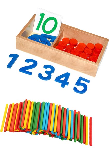 Montessori Kartları ve Sayıcıları Inıfı Için Montessori Şsel Kartları (Yurt Dışından) fırsatları