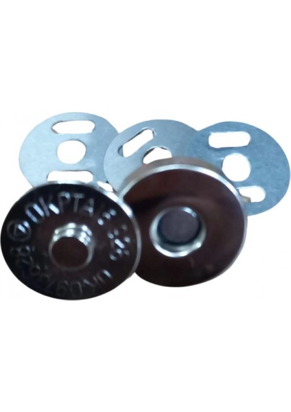 Manyetik Çanta Çıtçıtı Gümüş 5 Adet